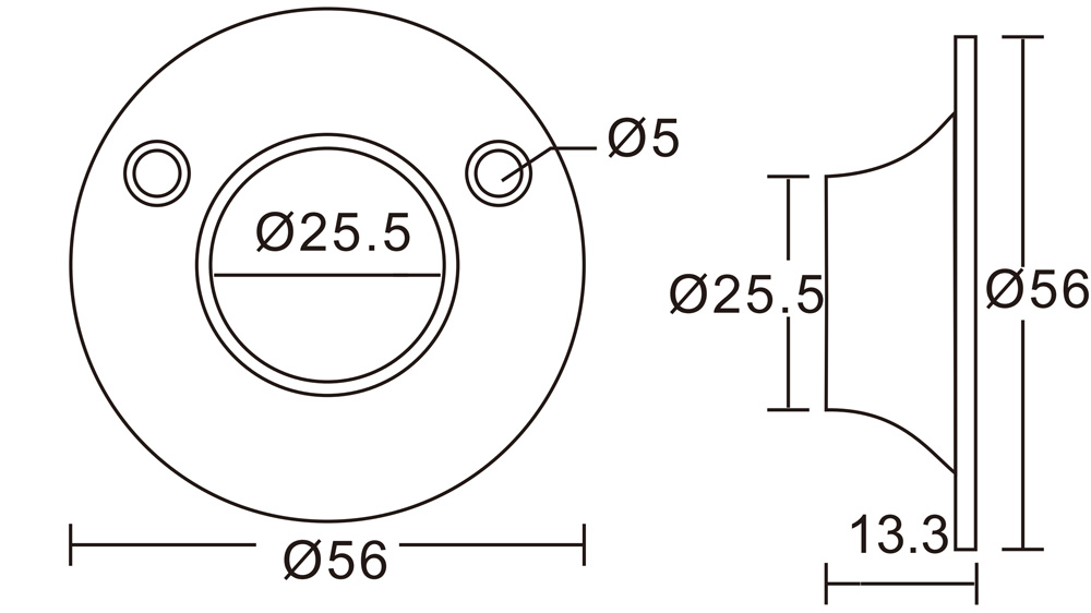 Schamfer Round Hanger Rod Support